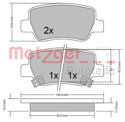 Brake Pad Set, disc brake